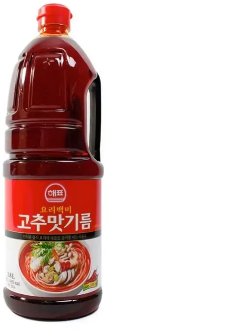 중식요리 고추맛기름 매콤요리 만능소스 1.8L, 1개