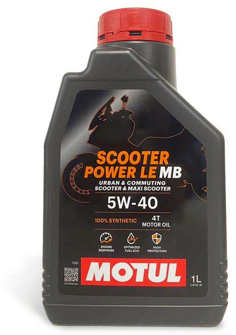 油工廠 MOTUL Scooter Power LE 全合成機車油 速克達專用引擎保護省油, 1個, MB5W401L