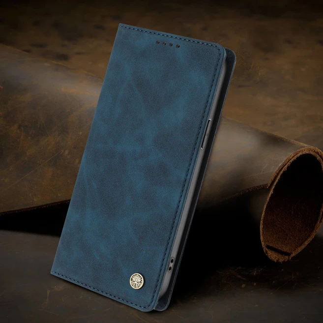 모토로라 MOTO Edge 70 60 Pro 50 Fusion 40 Neo G100 G Play 케이스용 가죽 마그네틱 지갑형 플립 폰 커버, 20 MOTO G 5G 2025, 06 진한 파란색