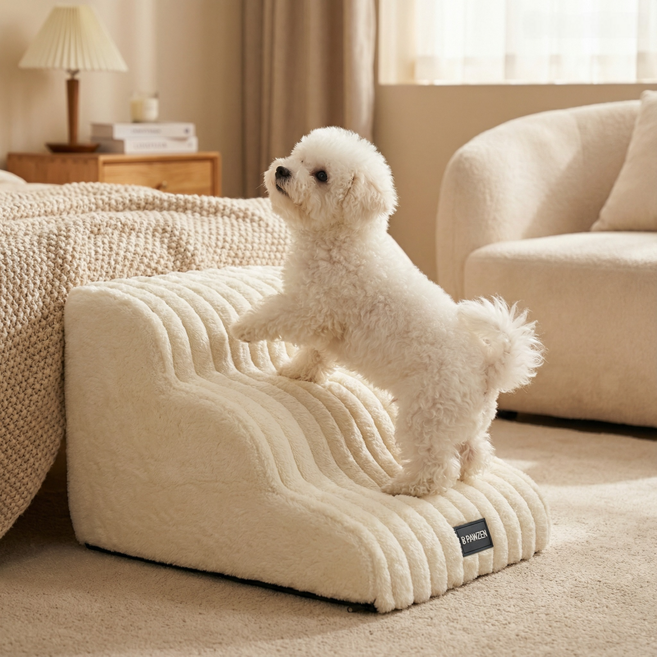 온다페스 강아지 계단 펫스텝, 1개, 화이트