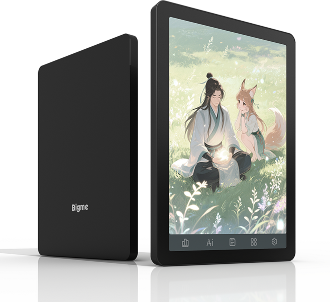 Bigme빅미 B6 전자책 리더 6인치 전자잉크 전자책 36단계 전면 조명 4+64GB 안드로이드 14 OS 내장 구글 플레이 전자책 리더 태블릿, 1개, white, Bigme B6