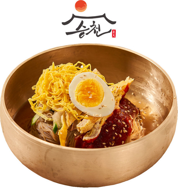 승천냉면 34년 전통 비빔냉면 냉면밀키트 2인분 849g, 1개, 992g