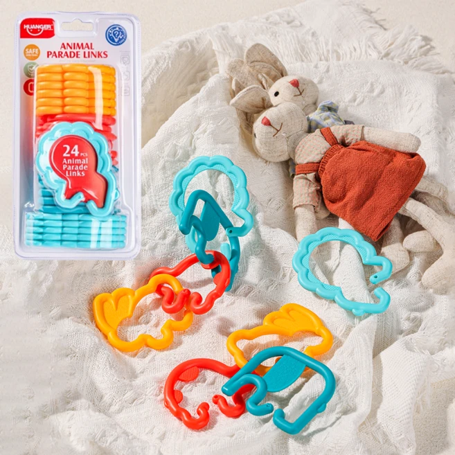 말랑베이비 고리 장난감 손감각 발달 치발기, 말랑고리 애니멀링 [1세트], 1세트, 애니멀링, 본품 - 쿠팡