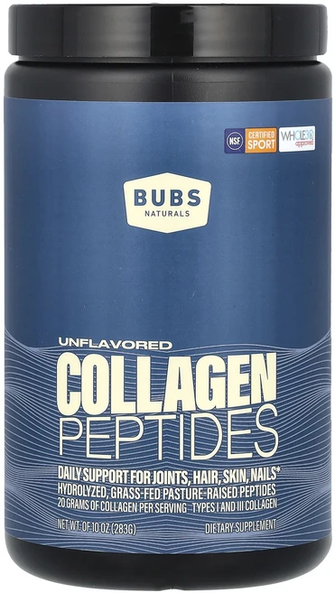 몸관리하세요 겨울입니다 BUBS Naturals 콜라겐 펩타이드 무맛 283g(10oz) 특별관리진행, BUBSNaturals콜라겐펩타이드무맛283g10oz, 283g, 1개 - 쿠팡