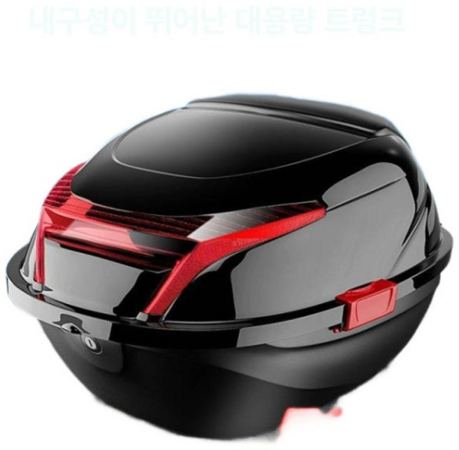 튼튼한 전기자전거 탑박스 짐받이 수납함 트렁크 대형 블랙 설치용액세서리포함, 보석 블루 설치용액세서리포함 중형