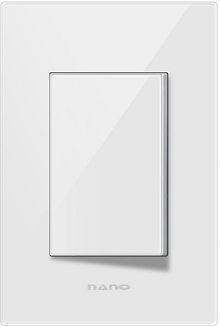 나노 크리스탈2 화이트) 스위치 1구, 1개