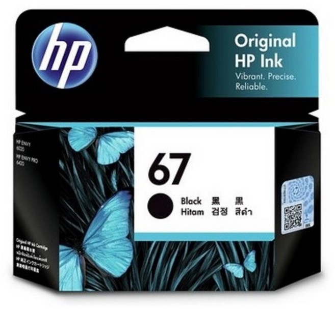 HP 67 原廠墨水匣 3YM55AA 適用多款HP印表機, 黑色, 1個
