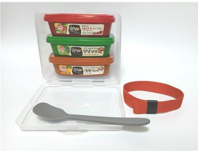 해표순창궁 쌈장 고추장 된장 3종세트 170g 작온용량 미니사이즈 캠핑 자취 양념 여행 조미료