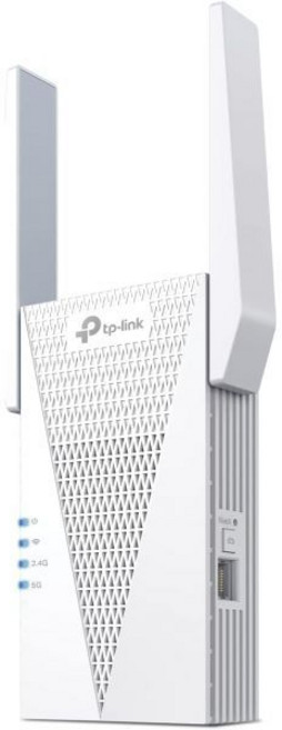 TP-Link AX3000 와이파이 6 범위 확장기 | PCMag 에디터스 초이스 듀얼 밴드 무선 리피터 와 이더넷 포트 최대 2400 평방피트 64대 기기 지원 인터넷 신호, AX3000 WiFi 6 확장기, 1개
