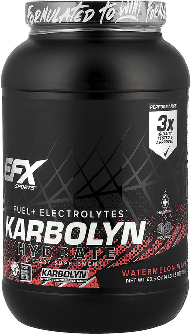 EFX 스포츠 Karbolyn 하이드레이트 워터멜론 웨이브 1856g, 1개