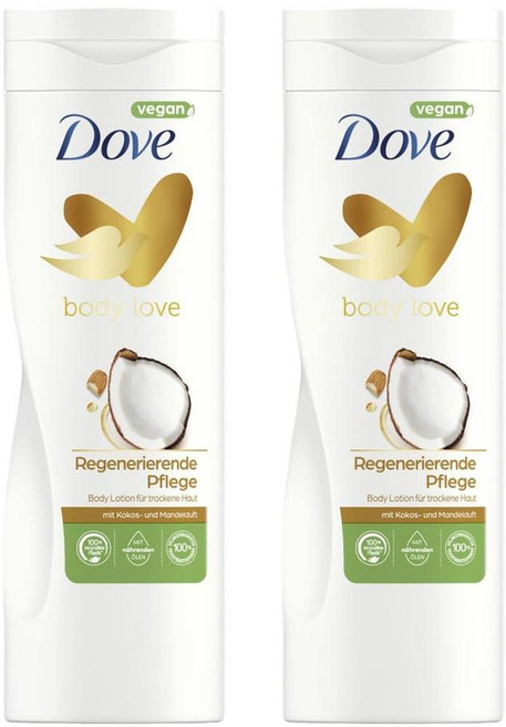 독일 도브 Dove Body Lotion 바디러브 리제너레이팅 케어 바디로션, 400ml, 2개