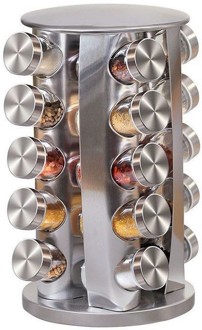 보관 회전 360도 양념통 향신료 콜앤메이슨, 20피스 세트 원형, 1개
