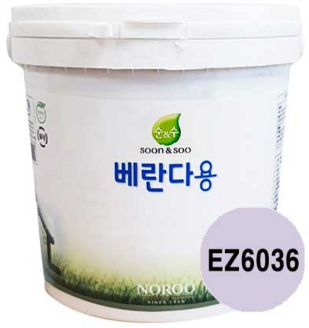 순앤수 베란다용페인트 2L 무광 친환경 다용도실 벽면, EZ6036, 1개