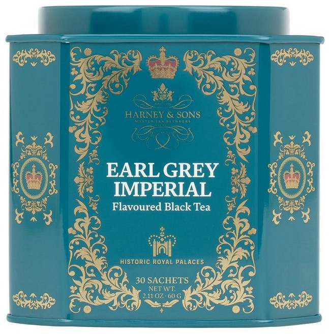 Harney & Sons HRP 얼 그레이 티 봉지 30개 임페리얼 (틴 디자인은 다를 수 있음)141969, Earl Grey Imperial, 2g