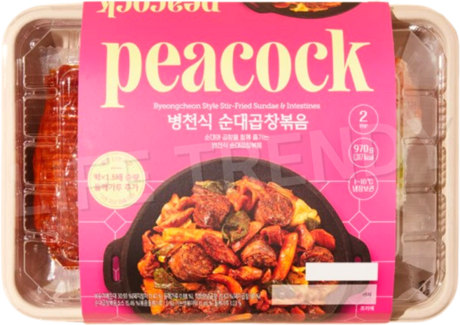 피코크 병천식 순대곱창 볶음, 1개, 970g