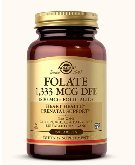 솔가 엽산 1333mcg 250정 (타블렛) Solgar Folic Acid 250tabs, 1개