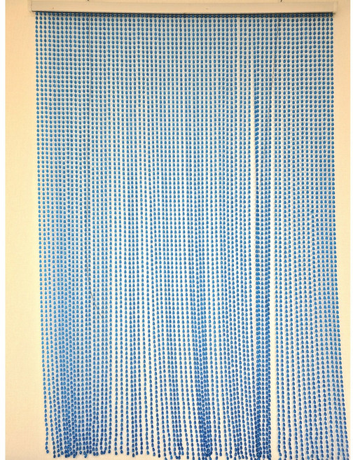 산청상회 크리스탈 비즈발 구슬 문발 커텐 발 가림 발, 블루(90x130)