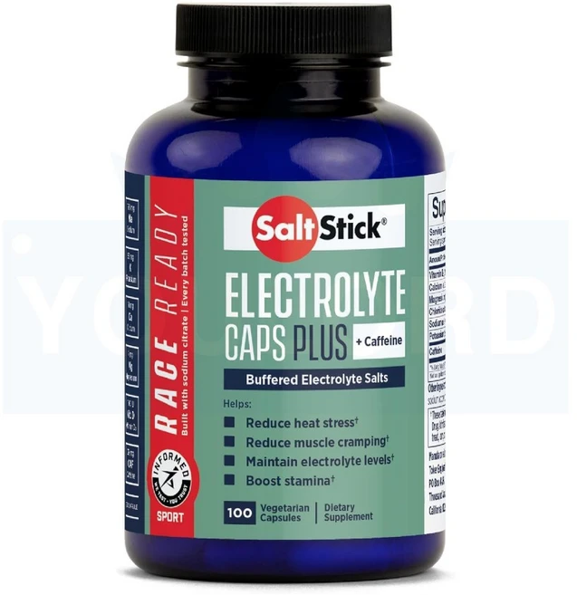 솔트스틱 달리기 러닝 수분공급 소금 마그네슘 칼륨 비타민 D3 100캡슐 유로드, 100정, 1개 - 쿠팡