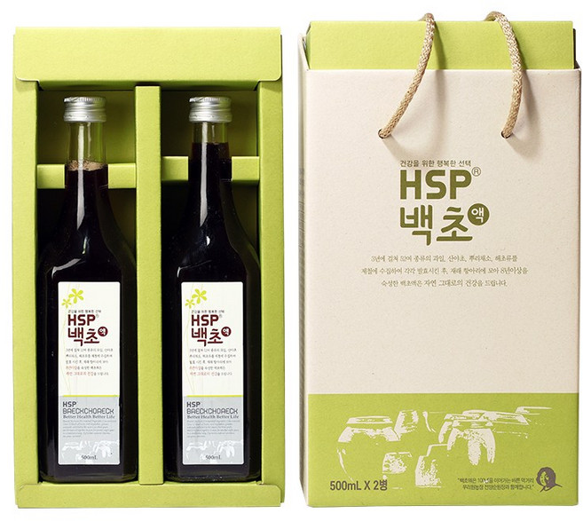 [HSP] 우리 산야초 [선물세트] 백초 발효효소 원액(500ml), 500ml, 2개