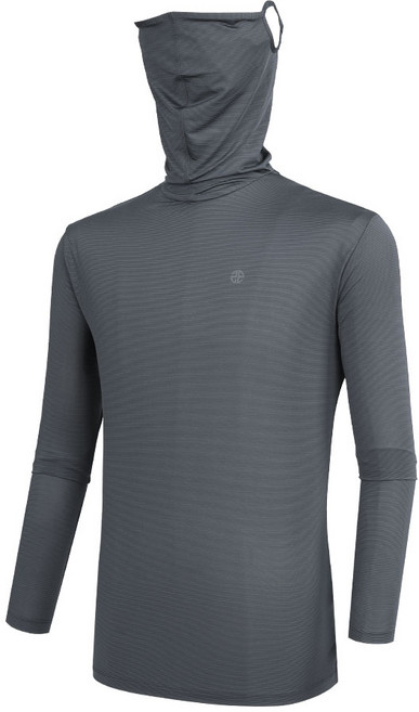 [투엘라] 남성 마스크넥 긴팔 티셔츠_아이스크 입체 마스크 일체형 아웃도어 스포츠 골프 스판 긴팔티