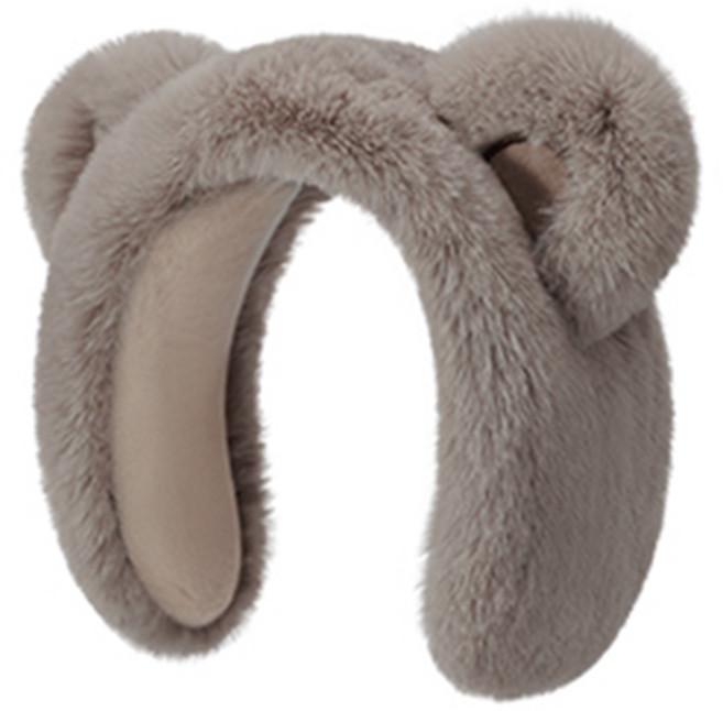 可愛小熊造型耳罩 柔軟毛絨保暖耳罩 高彈力舒適不緊繃 多色可選