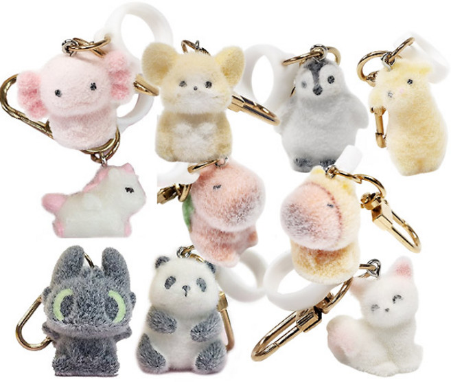 MDC 애니멀 립밤키링 플로킹(후로킹) / 립스틱홀더 가방걸이, 1개, 유니콘