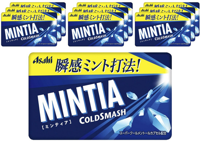 아사히 민티아 콜드 스매시 50정 (10개 세트), 7g, 10개