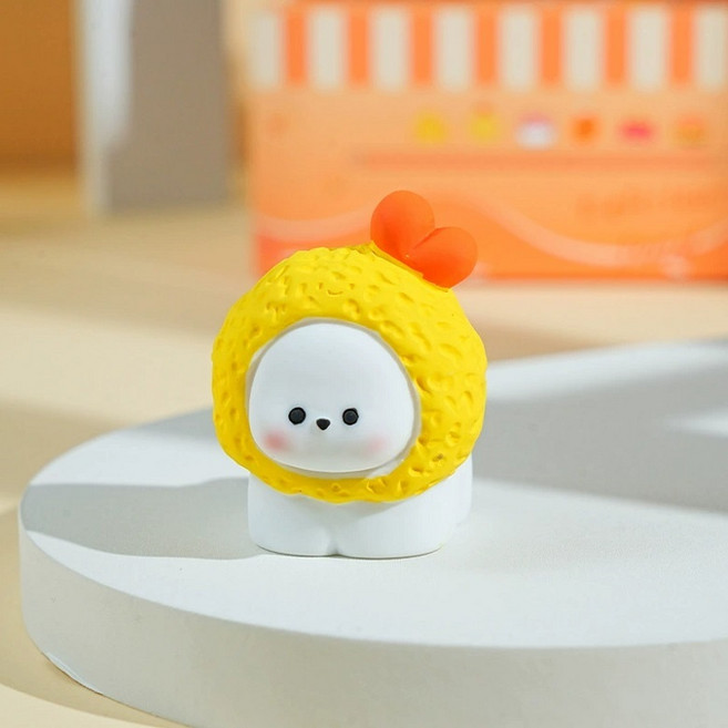 자동차 강아지 피규어 애완견 동물 피규어, 1개, 새우도그