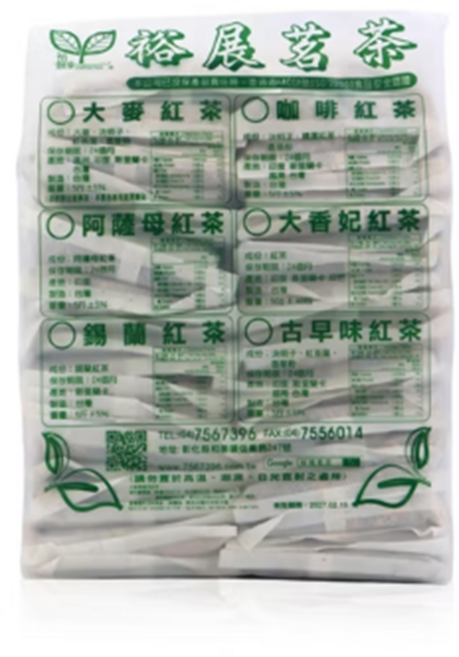 裕展茗茶 無咖啡因綜合穀物大茶包 營業用 穀物免濾茶包, 60g, 1套, 50個裝
