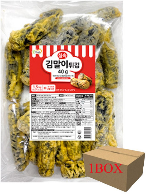 굿프랜즈 실속김말이 1BOX 1500g(40g)X6개, 1.5kg, 6개