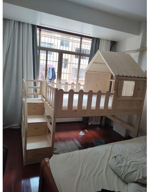 탱크벙커침대 벙커형 인테리어 침실 낮은 학생방 전용, 없이, 섹션C