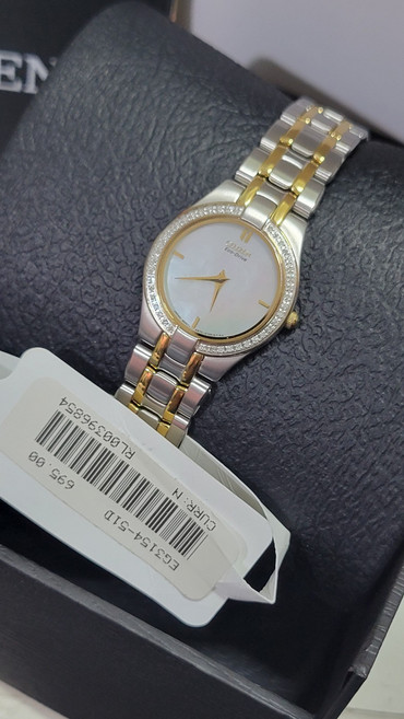[Citizen] 시티즌 EG3154-51D 스틸레토 에코 드라이브 MOP 다이얼 다이아몬드 여성용 시계 695