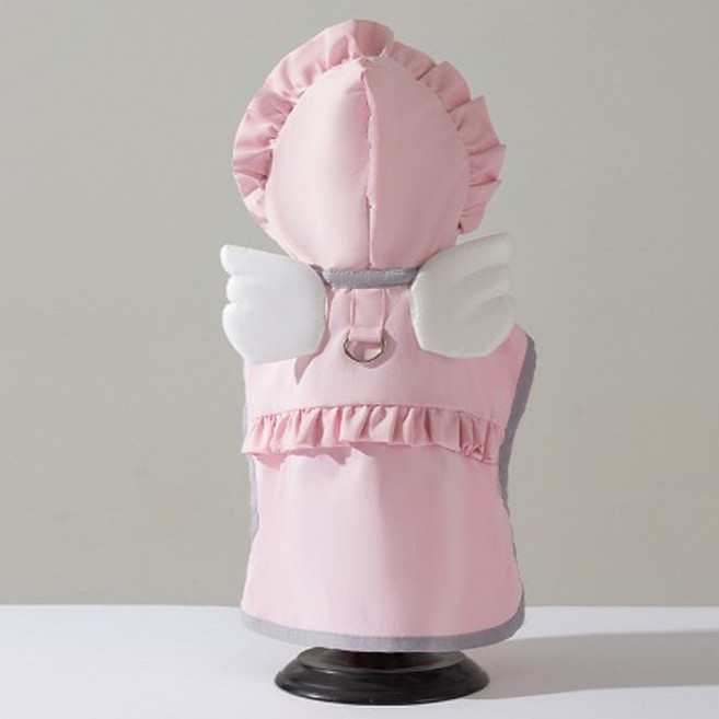 퐁펫 날개천사 비옷 Pet902 하네스, 핑크