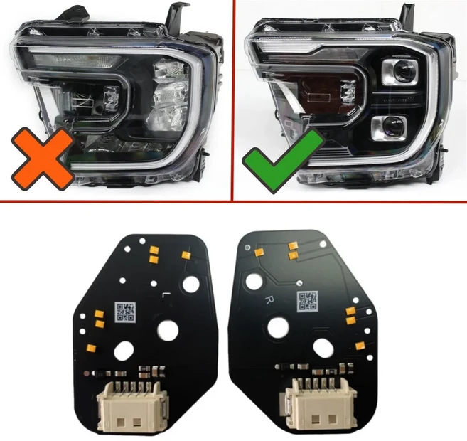 2024 포드 레인저 랩터 XLT 라리엇 T9 에베레스트 매트릭스 LED 헤드라이트 주간 주행등용 엠버 DRL 업그레, 01 For Matix Headlight, 06 파란