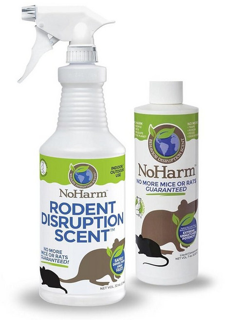 NoHarm 바로 사용할 수 있는 향 | 쥐와 쥐를 멀리 보내기 | 안전한 실내/실외 사용 | 946.4ml(32온스), Value Pack - Spray + Refill