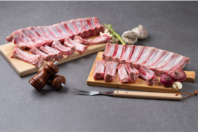 [쪽갈비공작소]캠핑요리 숙성등갈비 숙성쪽갈비 비조리 700g, 간장맛, 1개