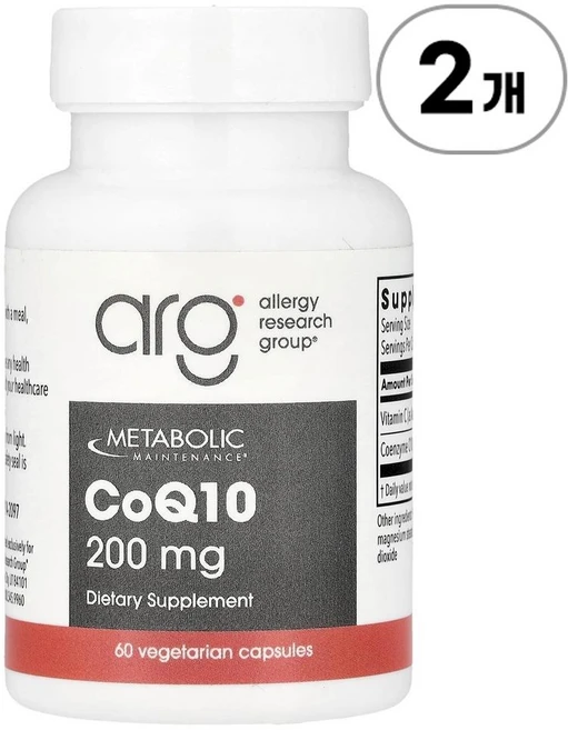 메타볼릭 메인터넌스 코큐텐 200mg Metabolic Maintenance CoQ10 200 mg 60정, 2개 - 쿠팡