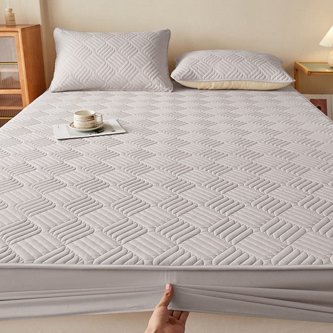 초고밀도 순면 진드기차단 매트리스 커버 통기성 사계절 공용