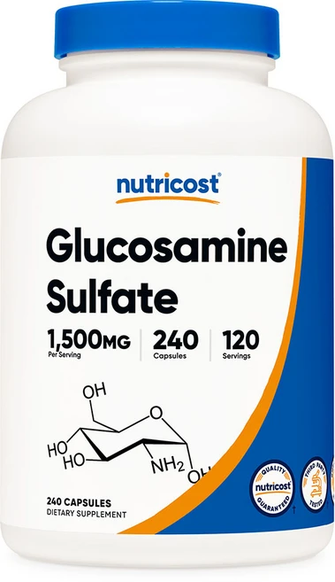 뉴트리코스트 글루코사민 설페이트 750mg 캡슐, 1개, 240정 - 쿠팡