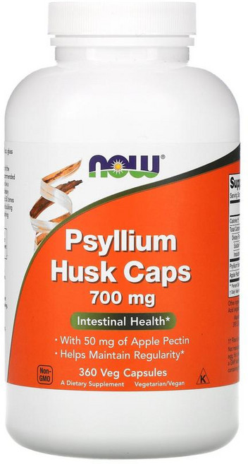 나우푸드 차전자피 700mg 식이섬유 섬유소 180베지캡슐, 360정, 1개