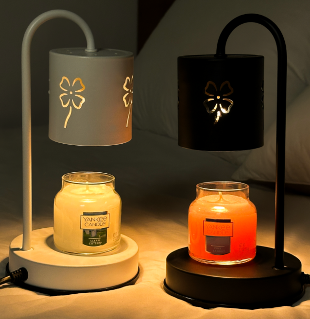 (국내산 빛조절) 클로버 미니캔들워머 양키캔들 스몰자세트, 핑크샌드, 화이트