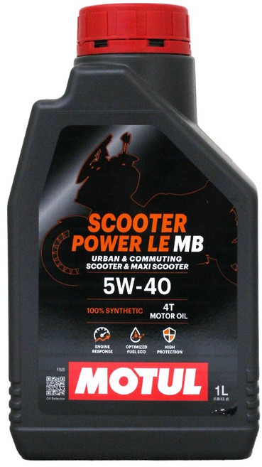 MOTUL SCOOTER POWER LE MB 4T 5W-40 全合成機油 0.8L, 1個