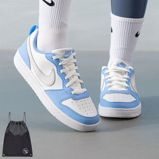 나이키 GS 여성 주니어 코트버로우 화이트파랑 운동화 (PGN짐쌕가방 지급)