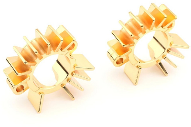 호환 Triumph Bonneville Bobber T120V 스크램블러 1200 XC/XE 컵/스크램블러/트윈 핀 배기 파이프 헤드 히, 03 금, 1개