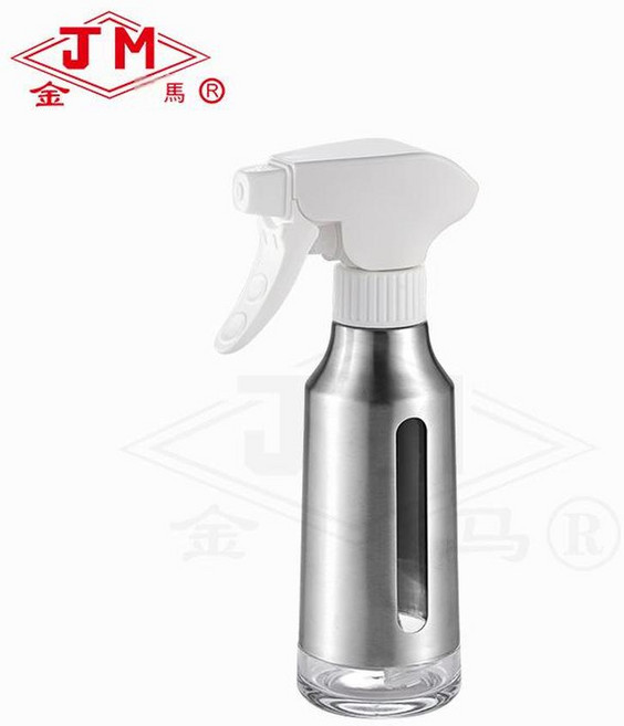 JM 不鏽鋼噴油瓶, JM16 - U - 7A 磨砂白色噴頭 不鏽鋼工藝瓶身, 1個