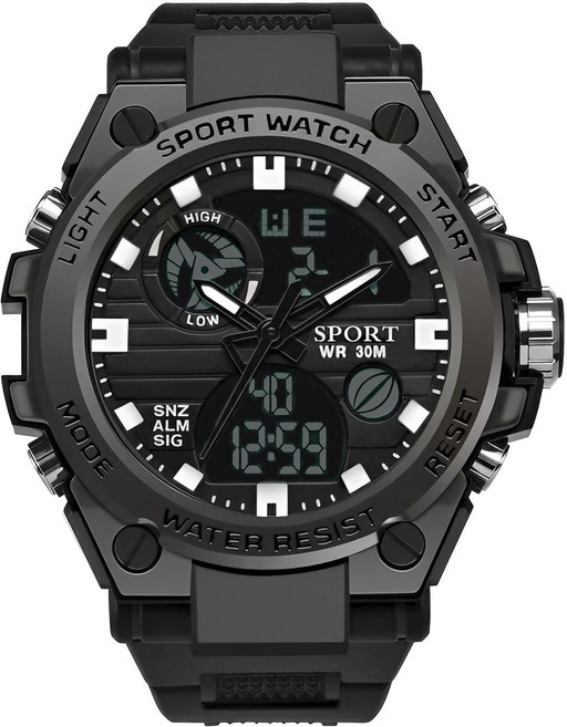 개미풍작 남자 방수 전자시계 스포츠 손목시계