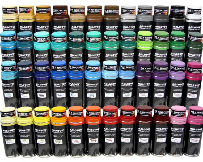 [모로토] 아크릴스프레이 400ml 기본색 (색상선택) - 스프레이페인트 바니쉬 모로토우 MOLOTOW, 143 Future Green 벨톤, 1개