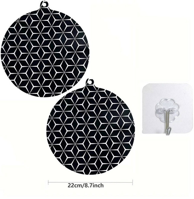 인덕션 쿡탑 보호 매트 실리콘 커버 스크래치 스토브용 가능 보호기 호브 재사용, L, nd 22cm 2Pc