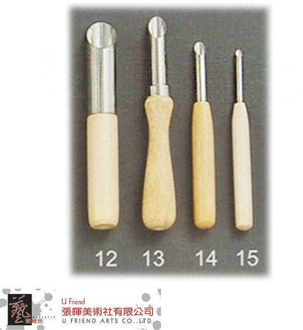 U Friend 陶藝粘土圓管打洞器 4支組 C50 (12-15), 1個