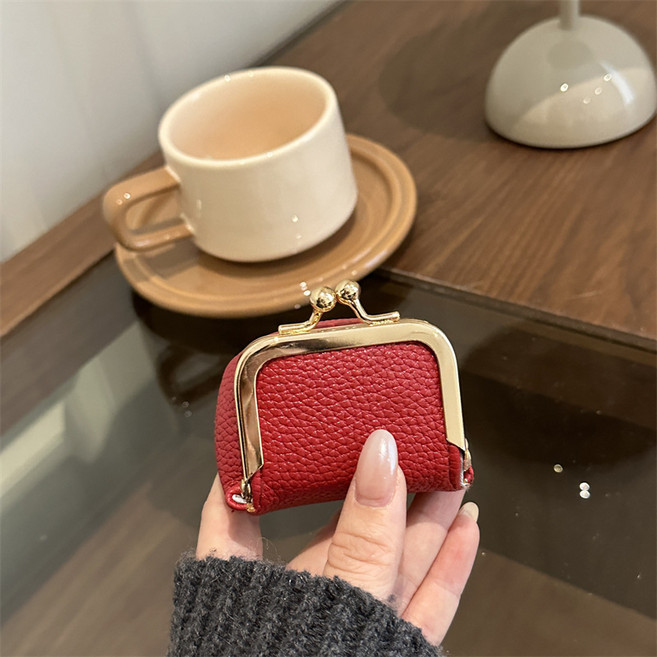 미니 소형 가죽 파우치 동전 지갑 악세사리 보관 주얼리